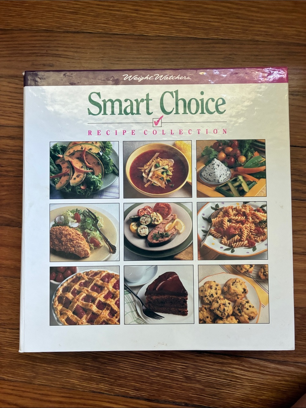 Weight Watchers Smart Choice Cookbook — White Cover with Colorful Food Grid